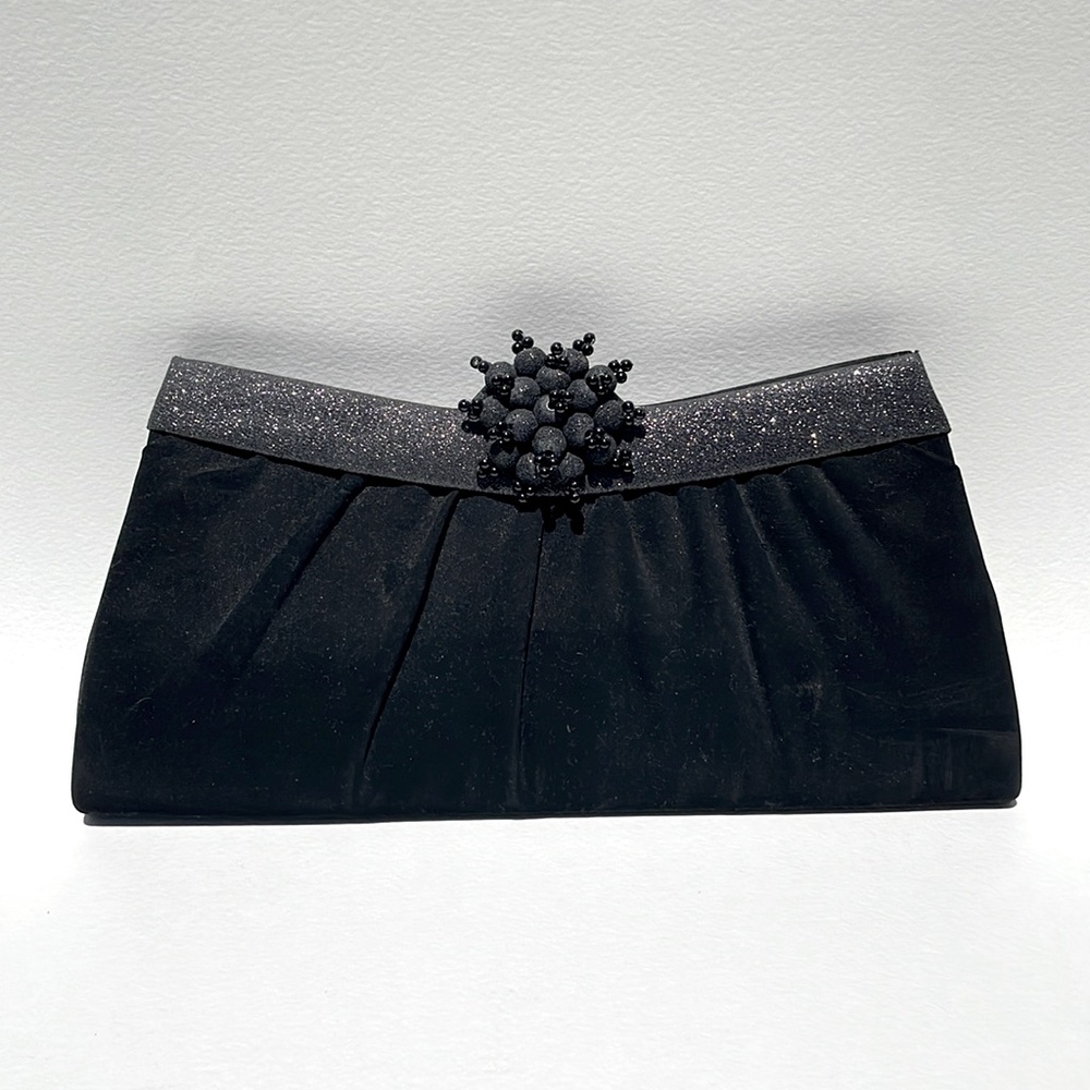 Black Velvet Clutch / Shoulder Bag